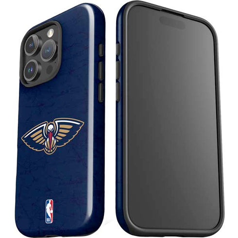 NBA New Orleans Pelicans Distressed iPhone 16 Pro Max Impact Case